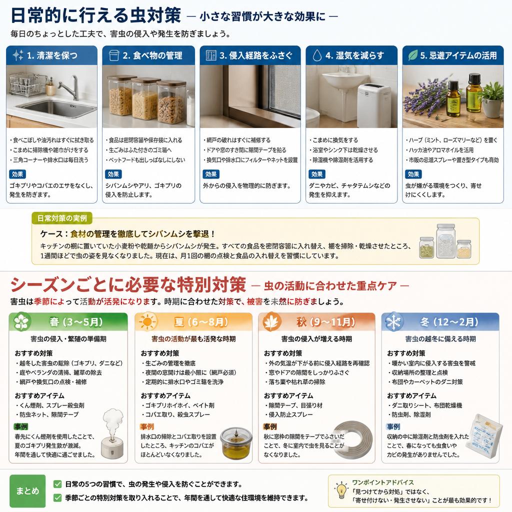 マンションでできる虫対策