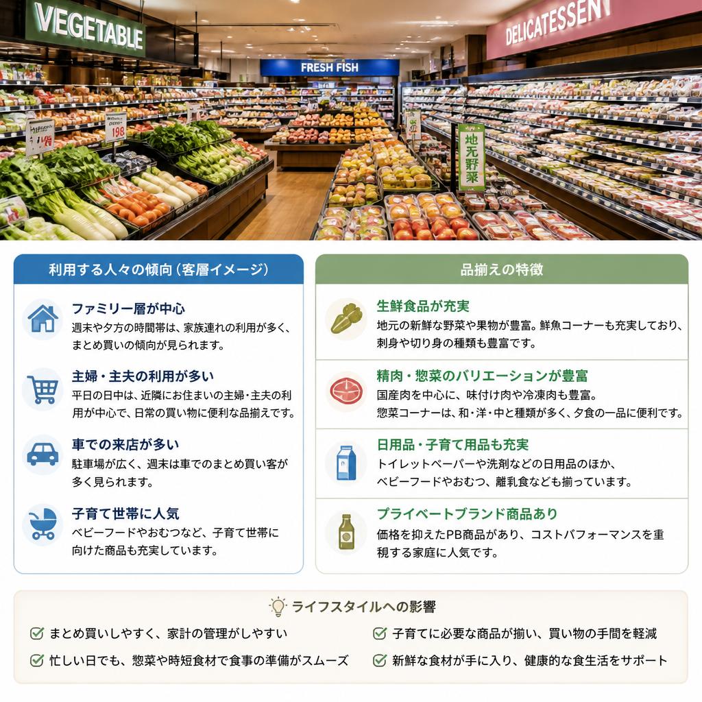 スーパーの客層と品揃えとは？