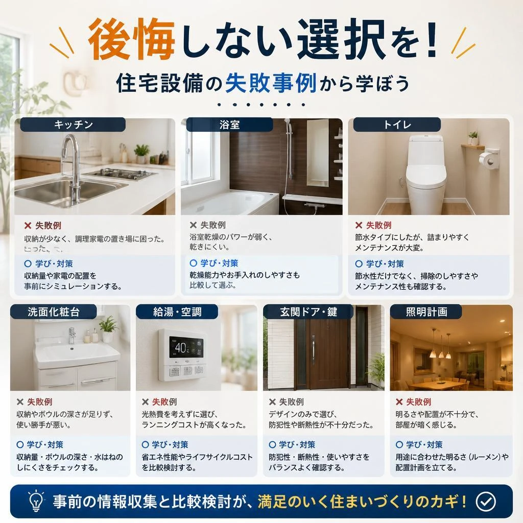 後悔しない選択を！住宅設備の失敗事例から学ぼう！　ハウスドゥ豊中上野店
