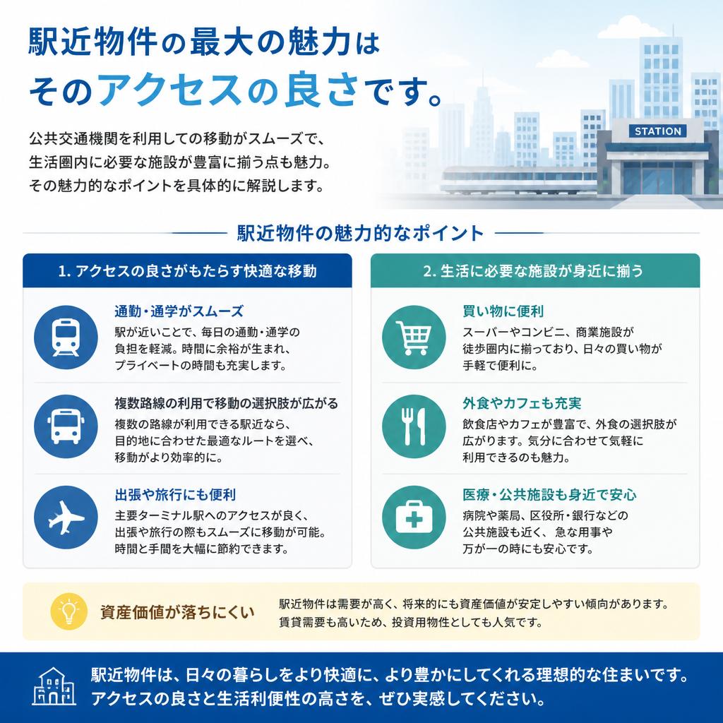 駅近物件のメリット