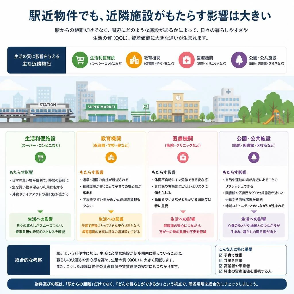 近隣施設の重要性