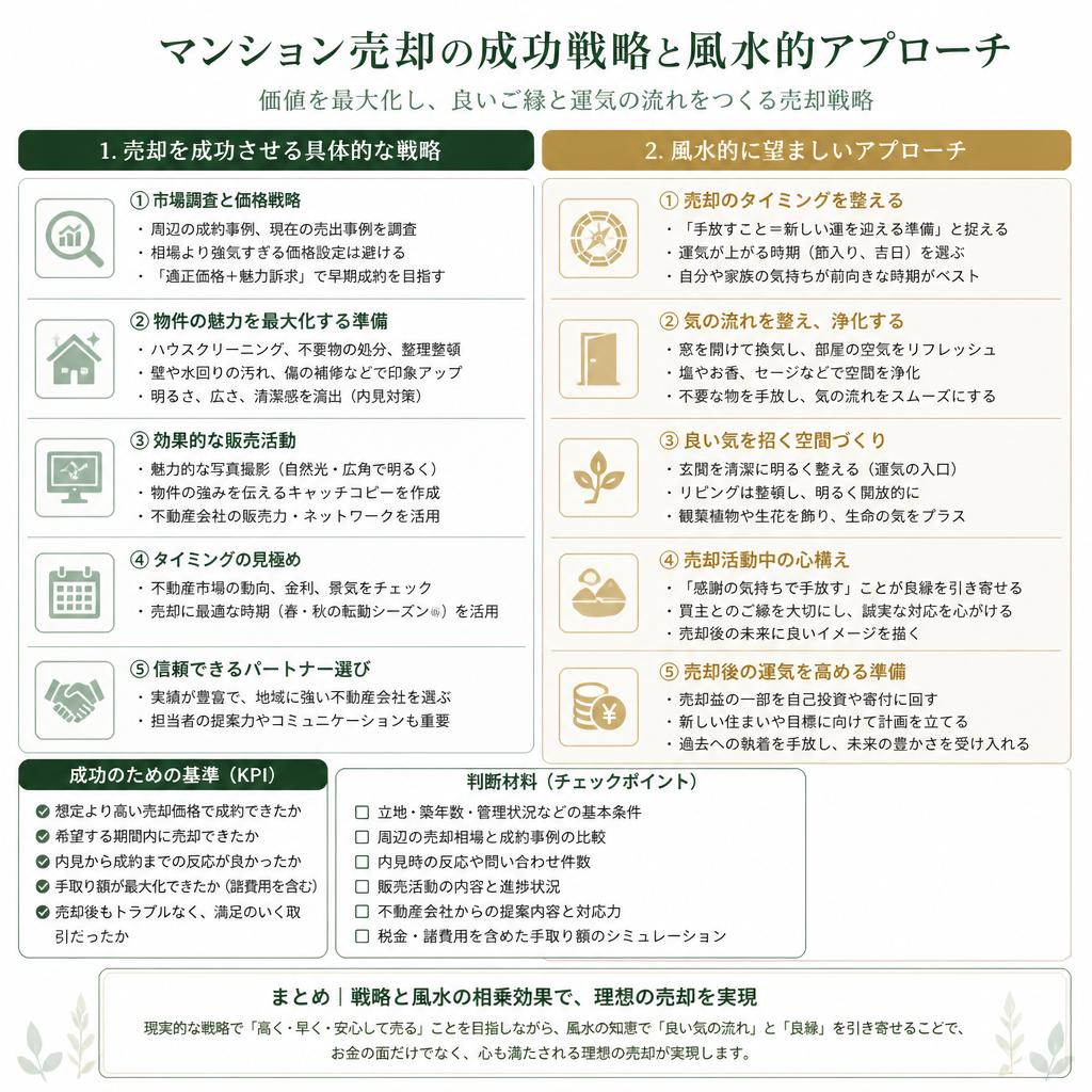 4. マンション売却戦略と風水的アプローチ